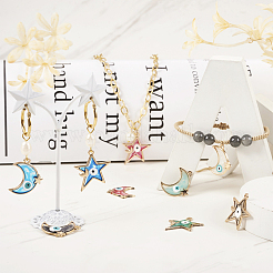 48Pcs 12 Style Alloy Enamel Pendants&nbsp;ENAM-TA0001-73
