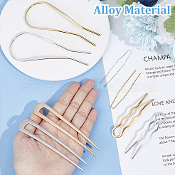 16Pcs 8 Style Iron & Alloy Hair Pins Clips & Hair Fork&nbsp;OHAR-CP0001-05