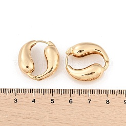 Brass Hoop Earrings for Women&nbsp;EJEW-U041-09G