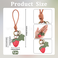 1Pc Imitation Leather Pendant Decoration&nbsp;HJEW-SP0001-24A
