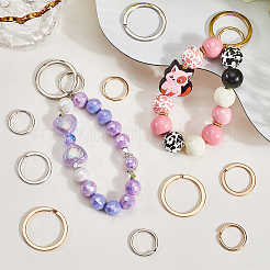 30Pcs 6 Styles Iron Split Rings&nbsp;IFIN-SP0001-20B