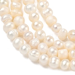 Natural Cultured Freshwater Pearl Beads Strands&nbsp;PEAR-L034-03