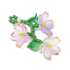 Acrylic Flower Pendants&nbsp;PALLOY-TA00252-03