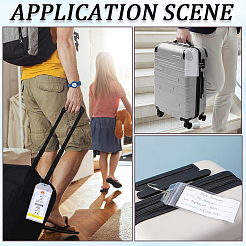 10 Sets Plastic Luggage Tag&nbsp;AJEW-SP0001-28