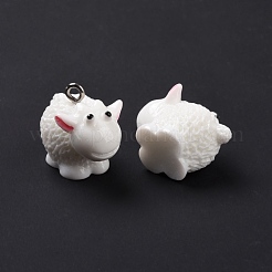 Opaque Resin Pendants&nbsp;RESI-D057-14P