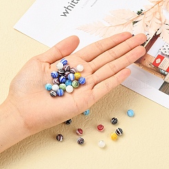 48Pcs Handmade Millefiori Glass Beads&nbsp;LK-YW0001-02B