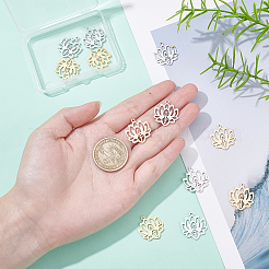 12Pcs 2 Colors 201 Stainless Steel Pendants&nbsp;STAS-BC0002-70