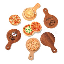 50Pcs 10 Style Resin Imitation Pizza&nbsp;FIND-CJ0004-34