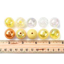 20Pcs 10 Colors Transparent & Opaque Acrylic Beads&nbsp;MACR-FP0001-20