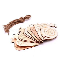 Wood Cutouts Ornaments&nbsp;WOOD-WH0112-75