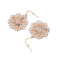 Ion Plating(IP) 316 Stainless Steel Dangle Earrings&nbsp;STAS-U017-05G-03