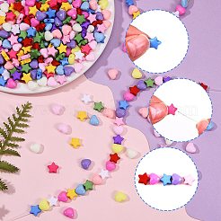 1500Pcs 15 Style Opaque Acrylic Beads&nbsp;SACR-SZ0001-13