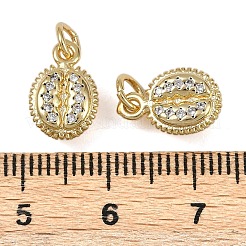 Brass Micro Pave Cubic Zirconia Pendants&nbsp;KK-I358-061G-A