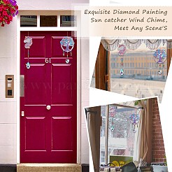 2 Sets 2 Style DIY Diamond Painting Wind Chime Kits&nbsp;DIY-SZ0007-54