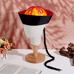 Polyester Traditional Chinese Qing Dynasty Official Hat&nbsp;AJEW-WH0410-576