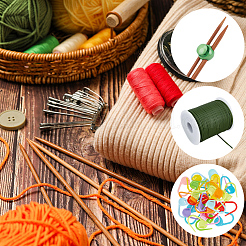 30Pcs Eco-Friendly ABS Plastic Knitting Crochet Locking Stitch Markers Holder&nbsp;IFIN-SC0001-96E
