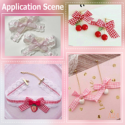280Pcs 4 Colors Handmade Polyester Costume Accessories&nbsp;DIY-SP0004-97