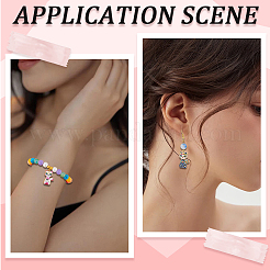 32Pcs 8 Styles Rack Plating Alloy Pendants&nbsp;FIND-SC0009-93