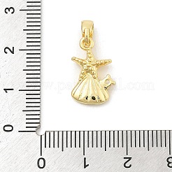 Rack Plating Leaf Brass Pendants&nbsp;KK-S407-08G