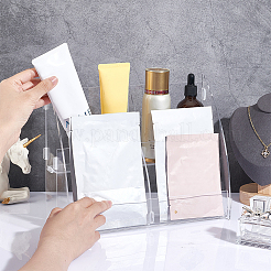 2-Tier 4 Slots Transparent Acrylic Makeup Face Mask Organizers&nbsp;ODIS-WH0002-66