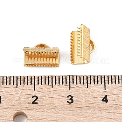 SHEGRACE Brass Ribbon Crimp Ends&nbsp;XGR0062G-57G