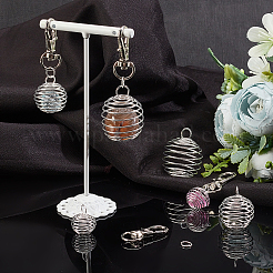 DIY Wire Pendant Keychain Making Kit&nbsp;DIY-GA0003-08