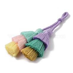 Handmade Macrame Nylon Thread Pendant Decorations&nbsp;HJEW-P019-13B