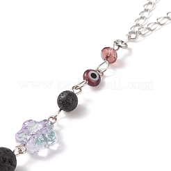 Handmade Lampwork Evil Eye Pendant Decorations&nbsp;HJEW-JM00710