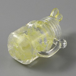 Transparent Resin Pendants&nbsp;RESI-WH0029-44F