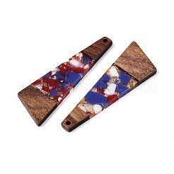Transparent Resin & Walnut Wood Big Pendants&nbsp;RESI-TAC0017-70-D01