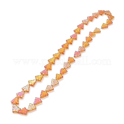 Transparent Electroplate Glass Bead Strands&nbsp;EGLA-C002-FR03