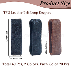 40Pcs 2 Colors TPU Loop Keepers&nbsp;FIND-CL0001-55