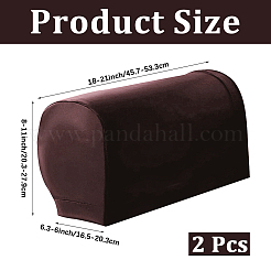 1 Pair Imitation Leather Sofa Armrest Covers&nbsp;AJEW-CL0002-21A