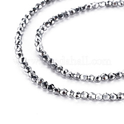 Electroplated Glass Beads Strands&nbsp;EGLA-S174-23D-06