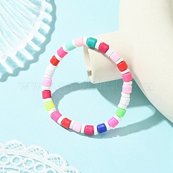 Polymer Clay Beaded Stretch Bracelets for Women&nbsp;BJEW-JB13937