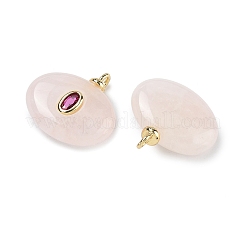 Natural Rose Quartz Pendants&nbsp;KK-C251-01D-02