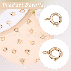 20Pcs Brass Spring Ring Clasps&nbsp;KK-BBC0027-68A-G