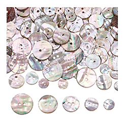 100Pcs 5 Styes 2-Hole Shell Buttons&nbsp;BUTT-PH0001-44