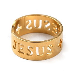 Golden 304 Stainless Steel Open Cuff Rings&nbsp;RJEW-P091-01G-G