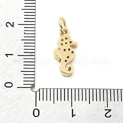 Brass Micro Pave Cubic Zirconia Pendants&nbsp;KK-Q029-02A-G