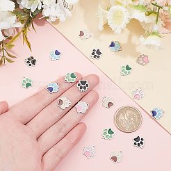 20Pcs 5 Colors 304 Stainless Steel Enamel Charms&nbsp;STAS-UN0026-51