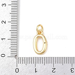 Brass Micro Pave Clear Cubic Zirconia Charms&nbsp;KK-P339-27G