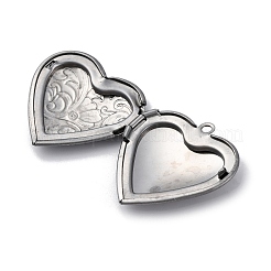 304 Stainless Steel Locket Pendants&nbsp;STAS-S171-13P-04