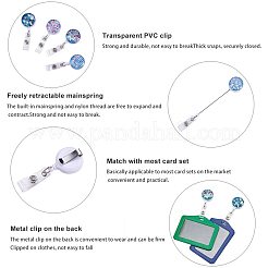 Plastic Retractable Badge Reel&nbsp;AJEW-NB0001-42