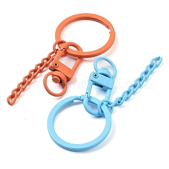 Spray Painted Eco-Friendly Alloy Swivel Snap Hook Clasps&nbsp;PALLOY-T090-06-NR