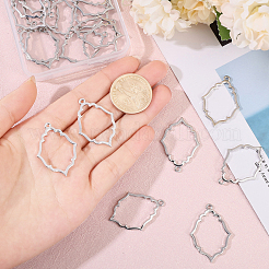 20Pcs Alloy Open Back Bezel Pendants&nbsp;FIND-CA0008-78