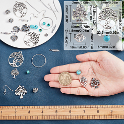 DIY Tree of Life Long Dangle Earring Making Kits&nbsp;DIY-SC0019-67