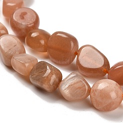Natural Peach Moonstone Beads Strands&nbsp;G-P497-01E-69B