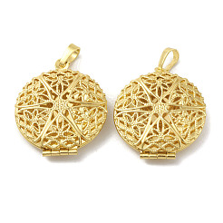 Rack Plating Brass Locket Pendants&nbsp;KK-G452-09G
