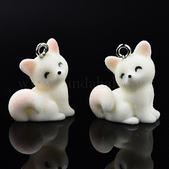 Flocky Resin Pendants&nbsp;RESI-N032-14